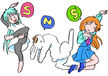 snsのアイキャッチ三人文字